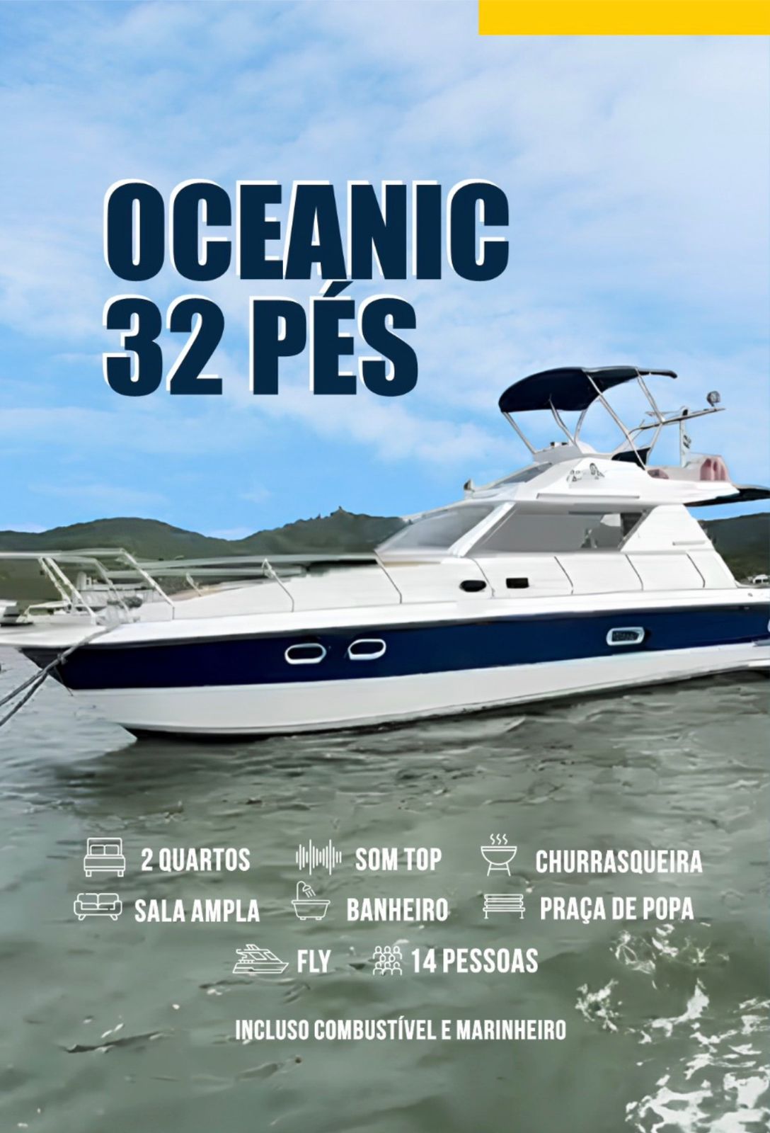 Lancha Oceanic 32 Pés